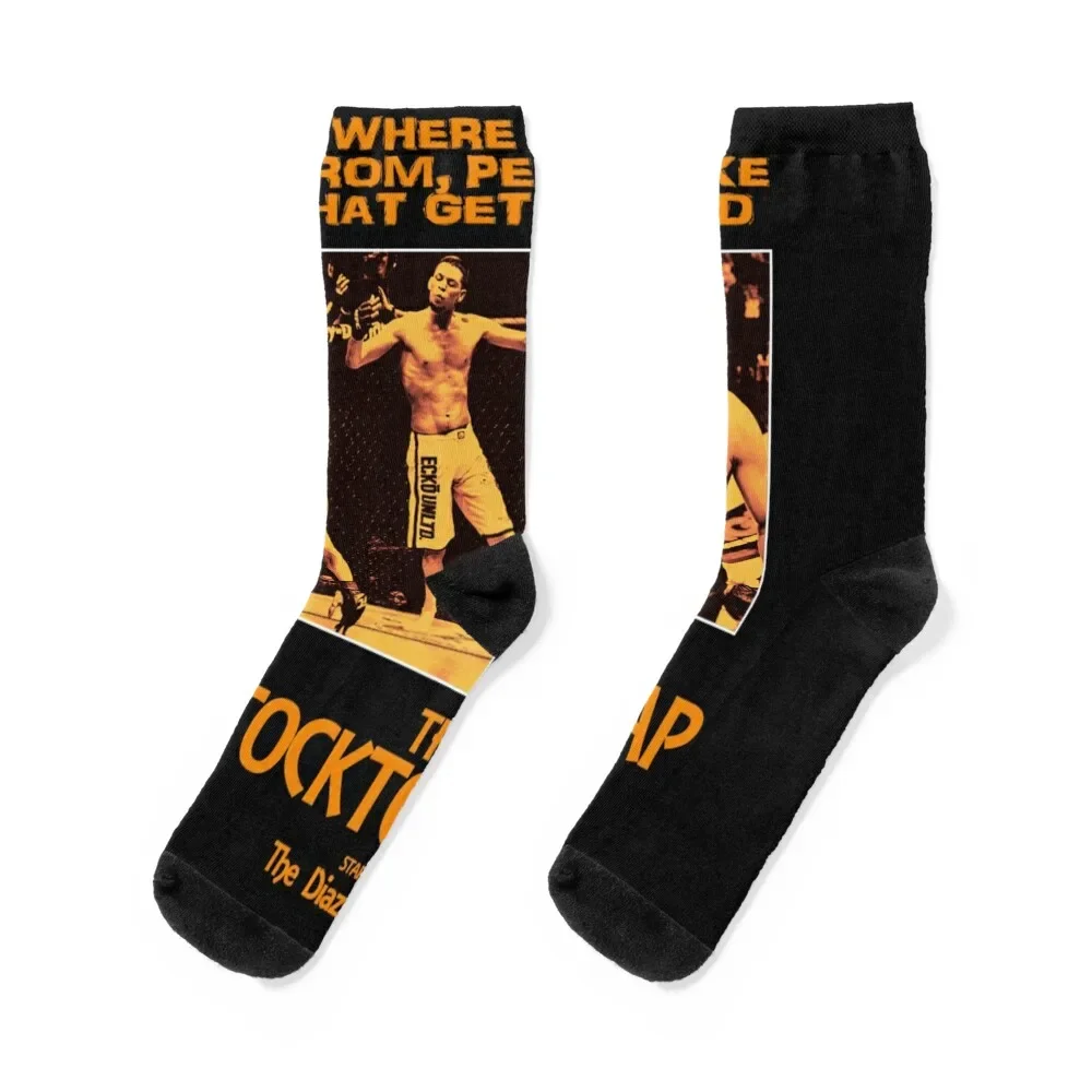 

Nick Diaz, Nate Diaz - The Stockton Slap 19 Socks Wholesale sports and leisure football Male Socks Women's