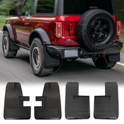 1 Sets Car Mudguard Fender Proof Anti-Dirty Splash Guard For Ford Bronco 2021 2022 mudguards 4-Door Replacement Car Accessories