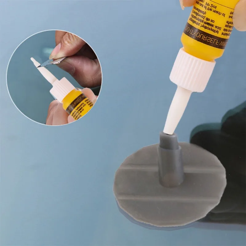 Car Windshield Crack Repair Fluid Car Glass Scratches Ox Eye Star Crescent Shaped Repair Adhesive Liquid Car Glass Repair Toosls