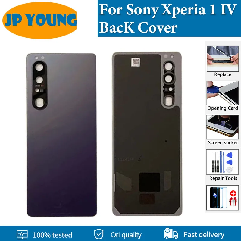 

AAA+ Quality Battery Housing Door Back Cover Case For Sony Xperia 1 IV Battery Cover Housing With Camera Lens For Sony X1 IV