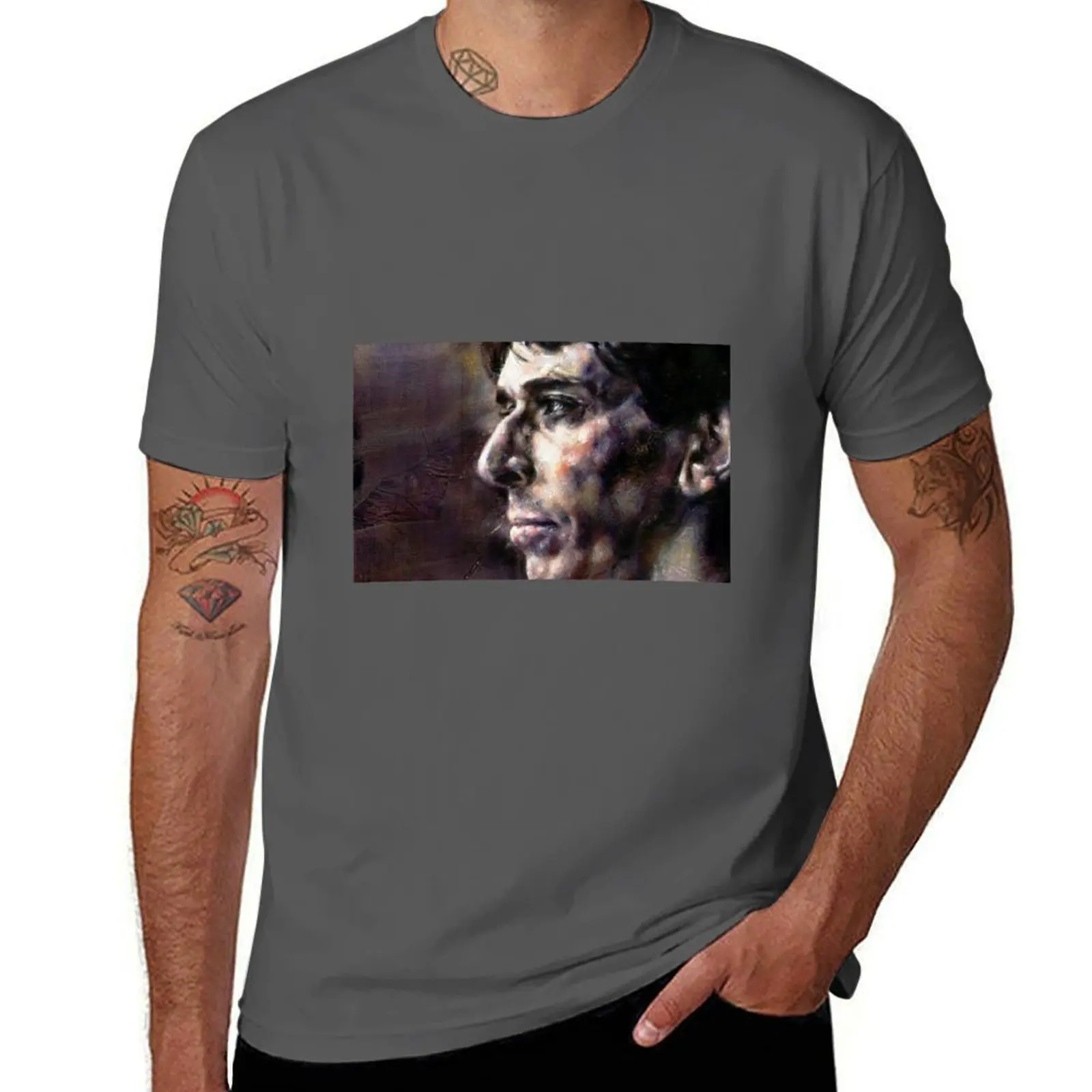 

Portrait of John Cale T-Shirt Big and Tall Gym T-Shirt