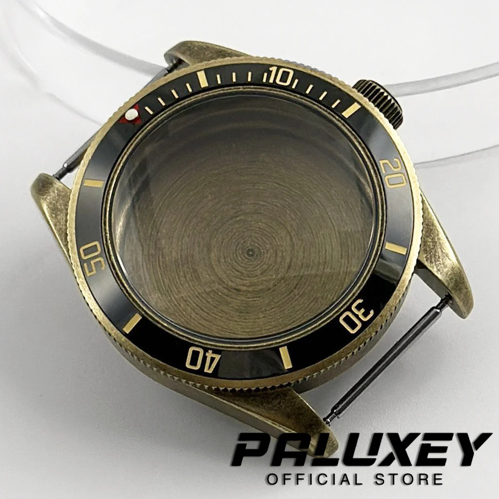 Funda impermeable para reloj, cristal de zafiro con cúpula Retro, corona de tornillo, 39MM, 200m, BB58, NH34, NH35, NH36, NH38, NH70, ETA2824, PT5000