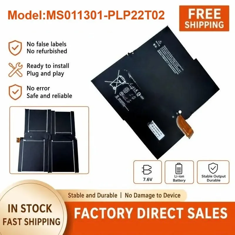 [NEW] 7.6V 42.2Wh MS011301-PLP22T02 Battery for Microsoft for Surface Pro 3 1631 for G3HTA005H/009H High-Capacity Li-ion Battery