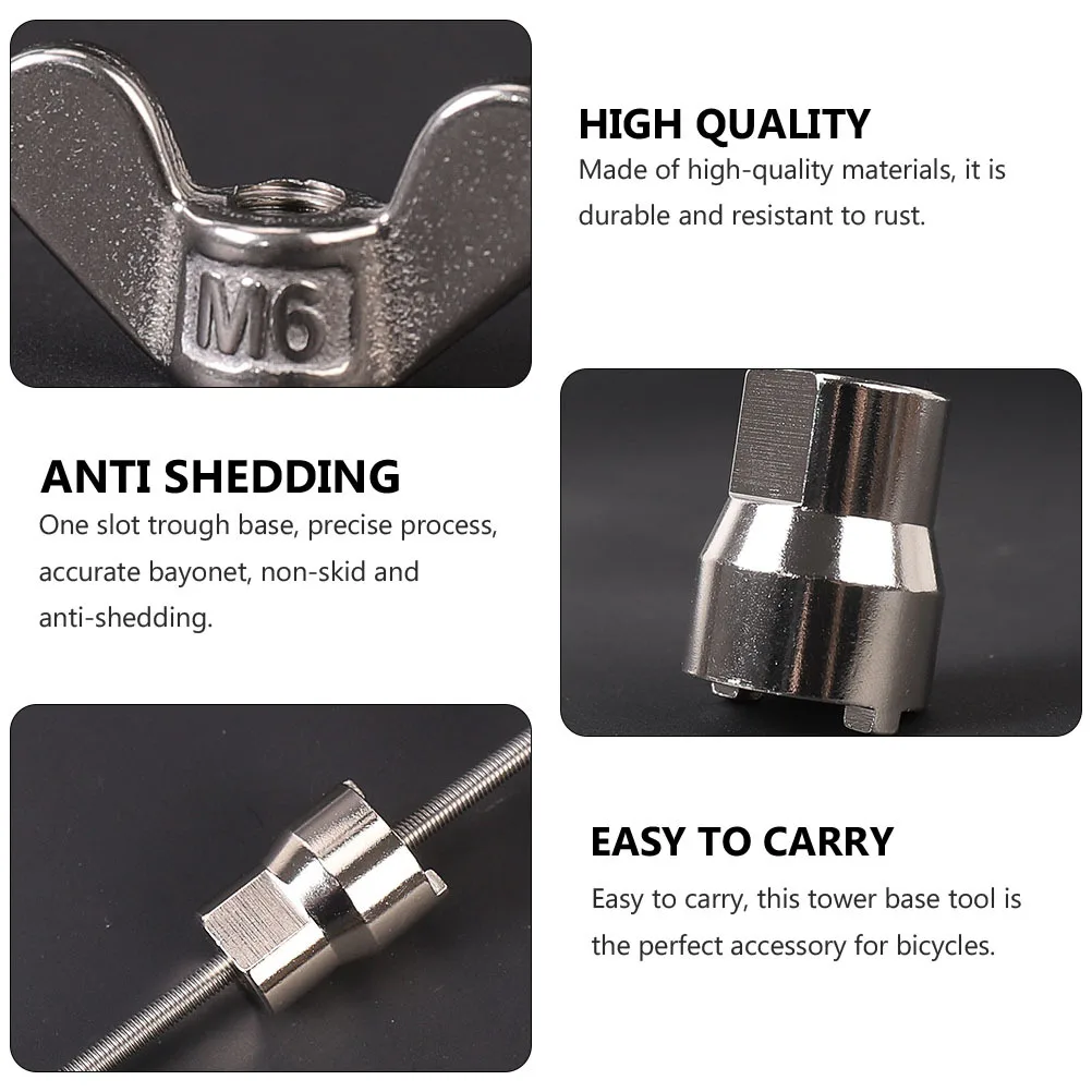 

Stainless Steel Bicycle Hub Tool for Tower Base Removal and Installation Bicycles Wrench Repair Maintenance Disassembly Flywheel