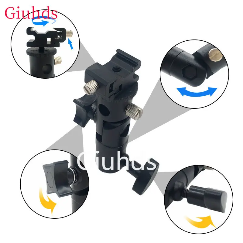 Universal Metal Mount Flash Hot Shoe Umbrella Holder Mount Bracket for Soft Umbrella Reflective umbrella