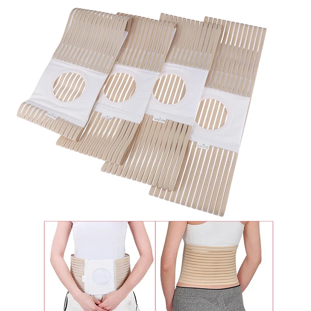 1Pc Umbilical Navel Hernia Belt Supplies for Men and Women/Abdominal Care Support Binder with Pad Elastic Cotton Blend Fabric