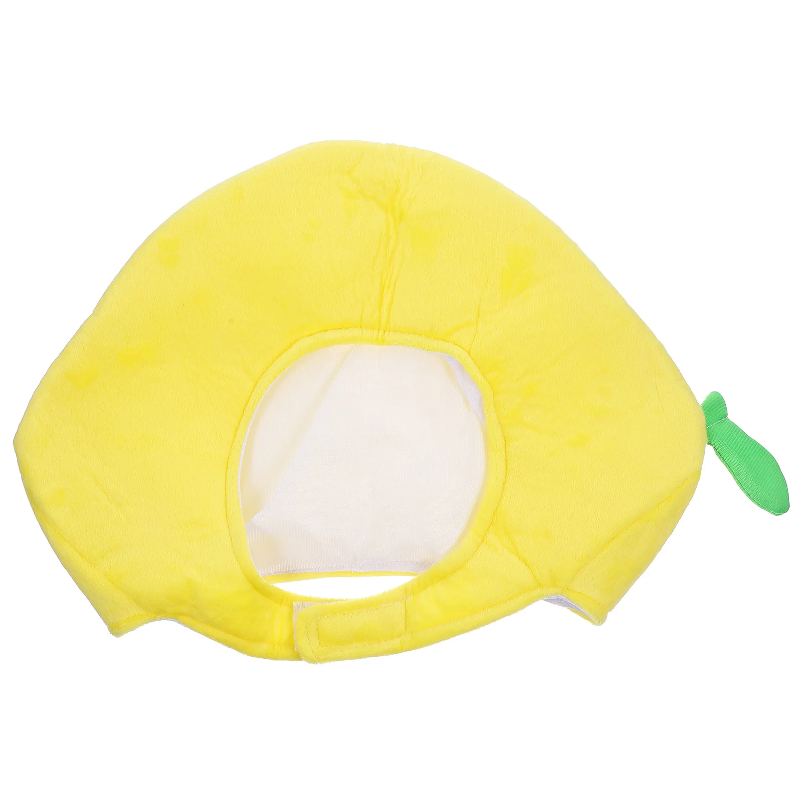 Lemon Costume Hood Shaped Hat Clothing Adorable Head Cover Short Plush Party Prop Miss