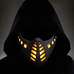 Cyberpunk LED Mask Ride Helmet with Light Mask Cosplay Halloween Gift
