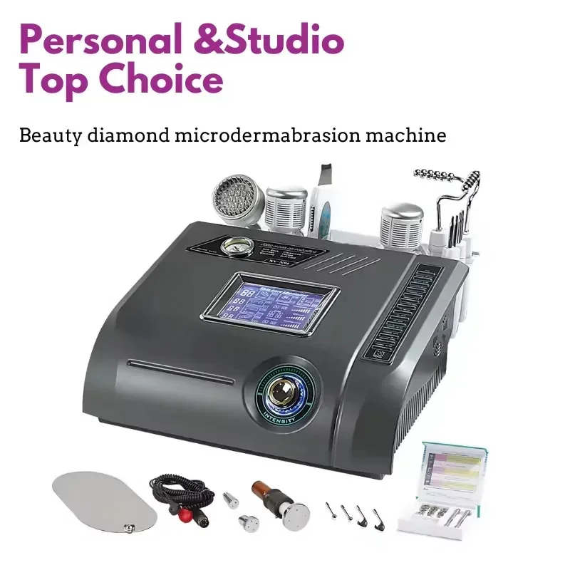 

6in1 Diamond Dermabrasion Microdermabrasion Hot Cold Hammer Skin Scrubber BIO Lift No Needle Mesotherapy Machine NV-E6