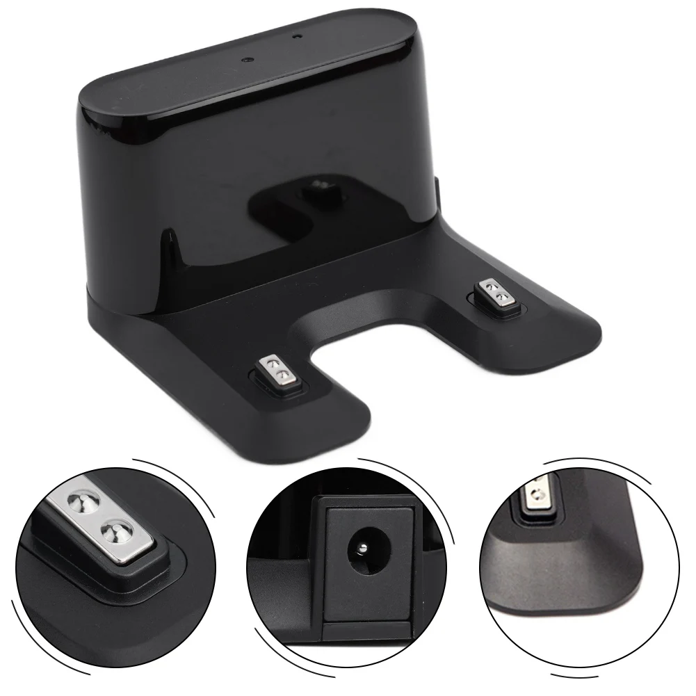 

Home Charging Station Charger Base Docking Station Charging Solution For Vacuum Charger Black Overcharge Protection