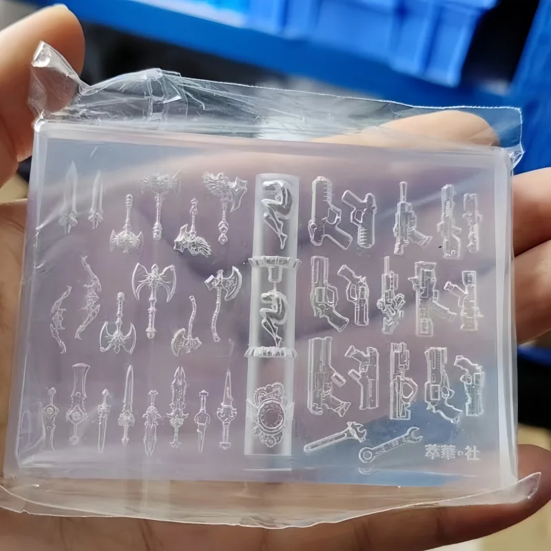 1 Stück Silikon-Nagelform, Cyberpunk, kleiner Arzt, Spielzeug, dunkle Schlange, Vorlage, exquisite dreidimensionale Dekoration, DIY-Nagelform – Detail 7