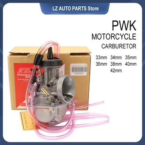 KEIHIN-Racing PWK Motorcycle Carburador, 33mm, 34mm, 35mm, 36mm, 38mm, 40mm, 42mm, ATV, Off-Road de bicicleta 10 principais vendas carburador keihin 38 mm - №10