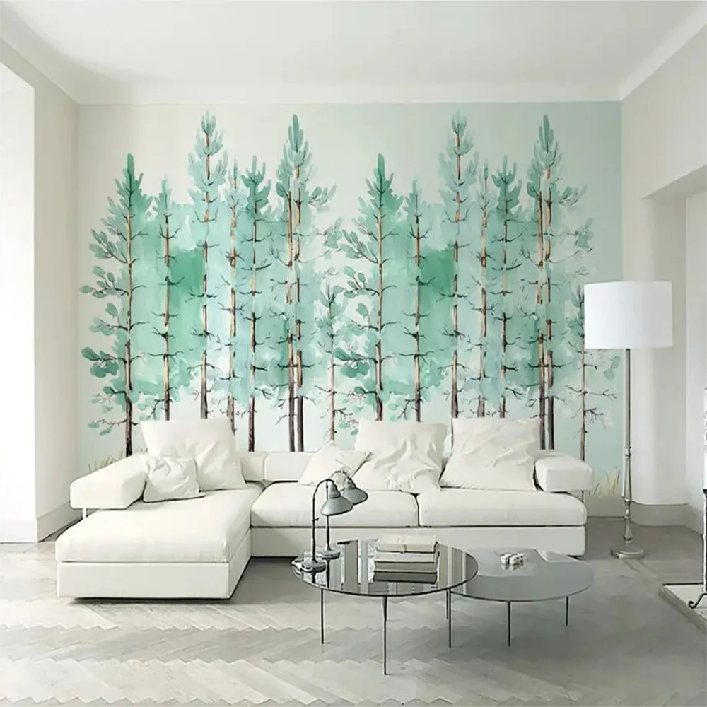 custom atr Nordic forest Photo Wallpaper 3D Landscape Mural Living Room Bedroom TV Sofa Backdrop Wall paper Covering home decor
