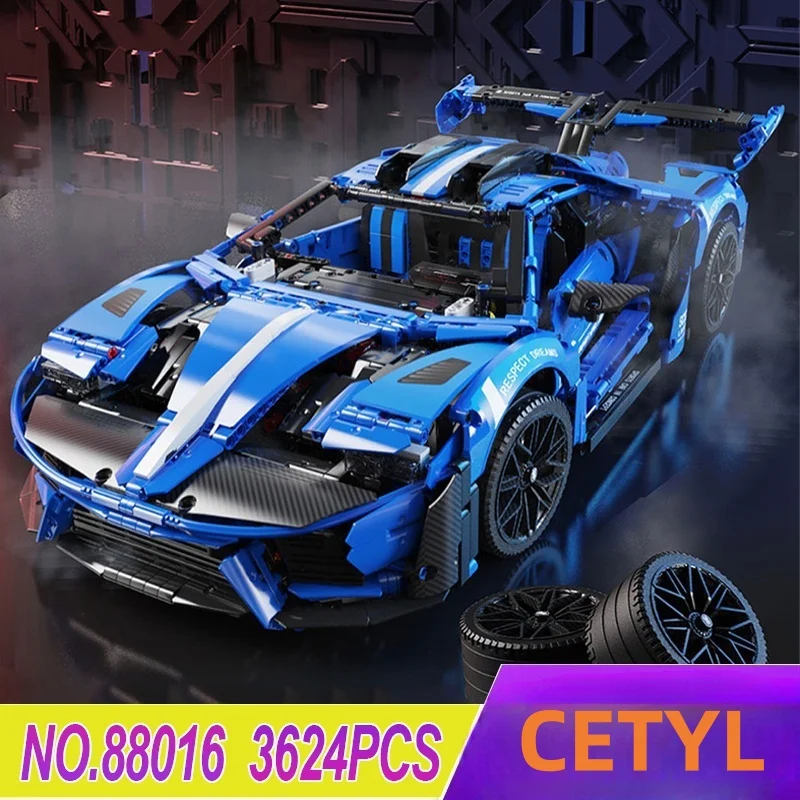 

MY88016 Concept Supercar LE GT Scale 1:8 MOC Car Model Building Blocks Bricks Educational Puzzle Toy Birthday Gifts