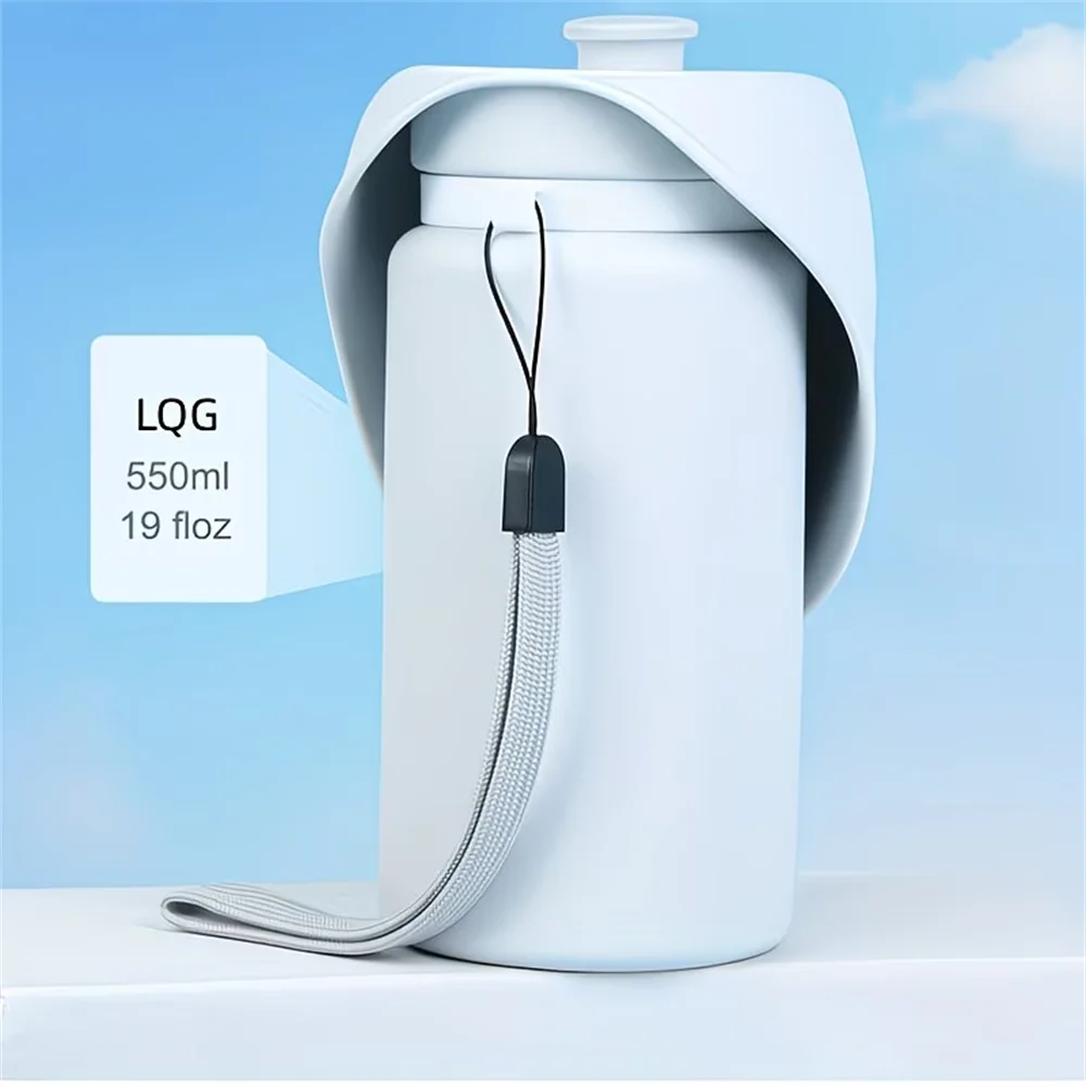 550ml Outdoor Portable Pet Dog Water Bottle Extrusion Large Dog Travel Water Cup Drinking Water Feeder Bowl for Dog Cat - view 4