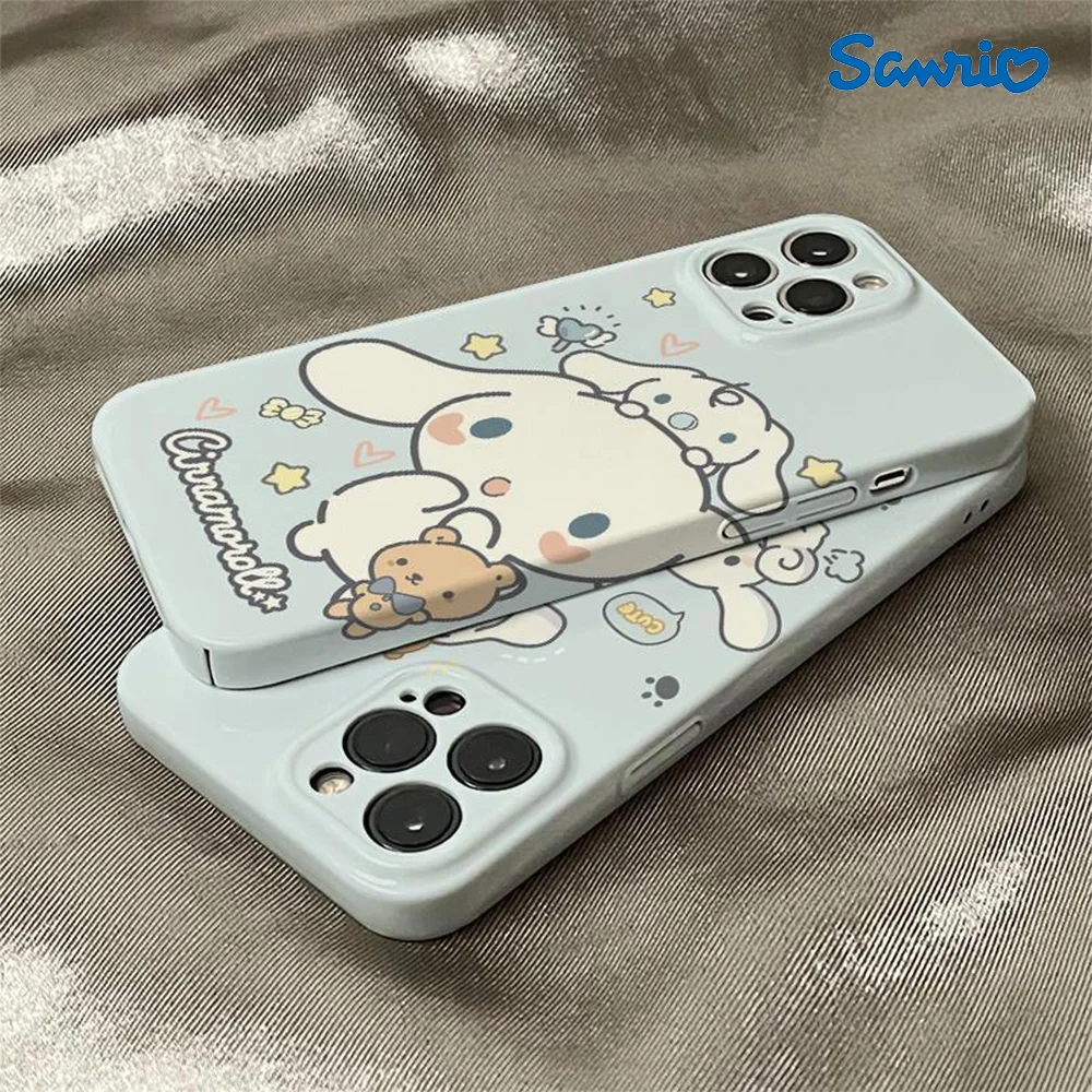 Sanrio Cinnamoroll Phone Cases Durable To Fall 15Promax 14Pro iphone13 12 11 X Kawaii Cute Students Gift for Fans Kids Girls