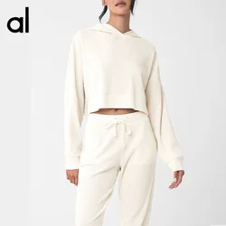 alo Fashion Sweatshirt Long Sleeve Long Pants Casual Set