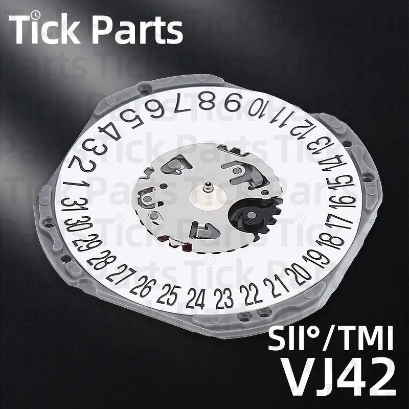 SII TMI Ultra-Thin VJ42 Quartz Movement Watch Accessories 3 Hands Date At 3/6 Single Calendar Stable Repair Parts