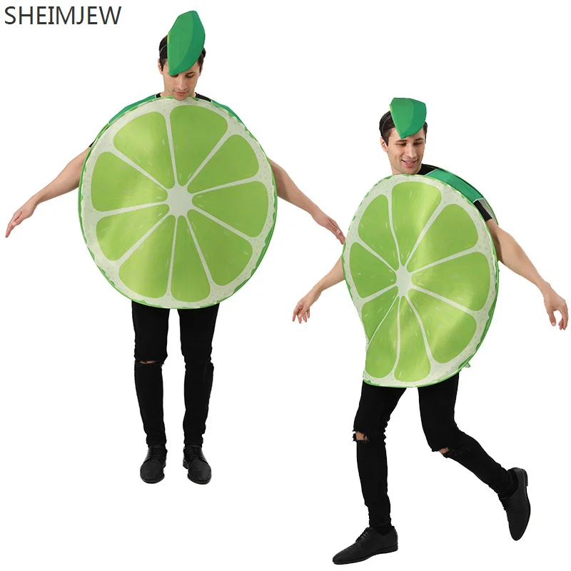 

New Halloween Lemon Cosplay Costume Party Spoof Funny Costumes Adult Lemon Dress Up Carnival Stage Performance Outfit