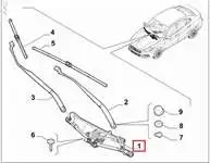 Store code: 51984454 internal wiper mechanism for engine without motor EGEA 15