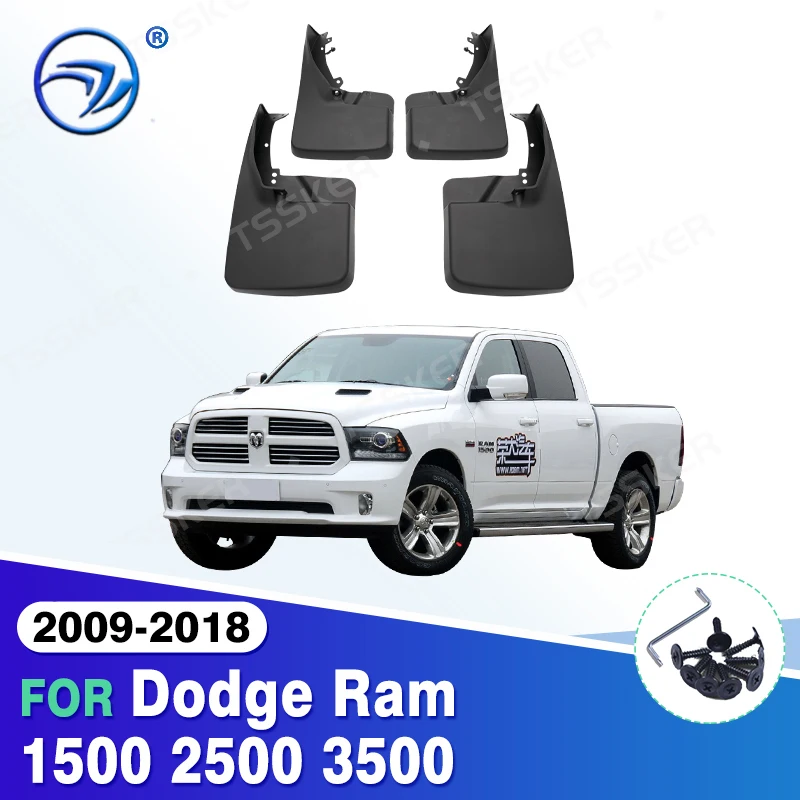 

Для Dodge Ram 1500 2500 3500 2009-2018 4 шт. Совершенно новый брызговик, брызговики, брызговики, крыло, Стайлинг автомобиля, автоаксессуары