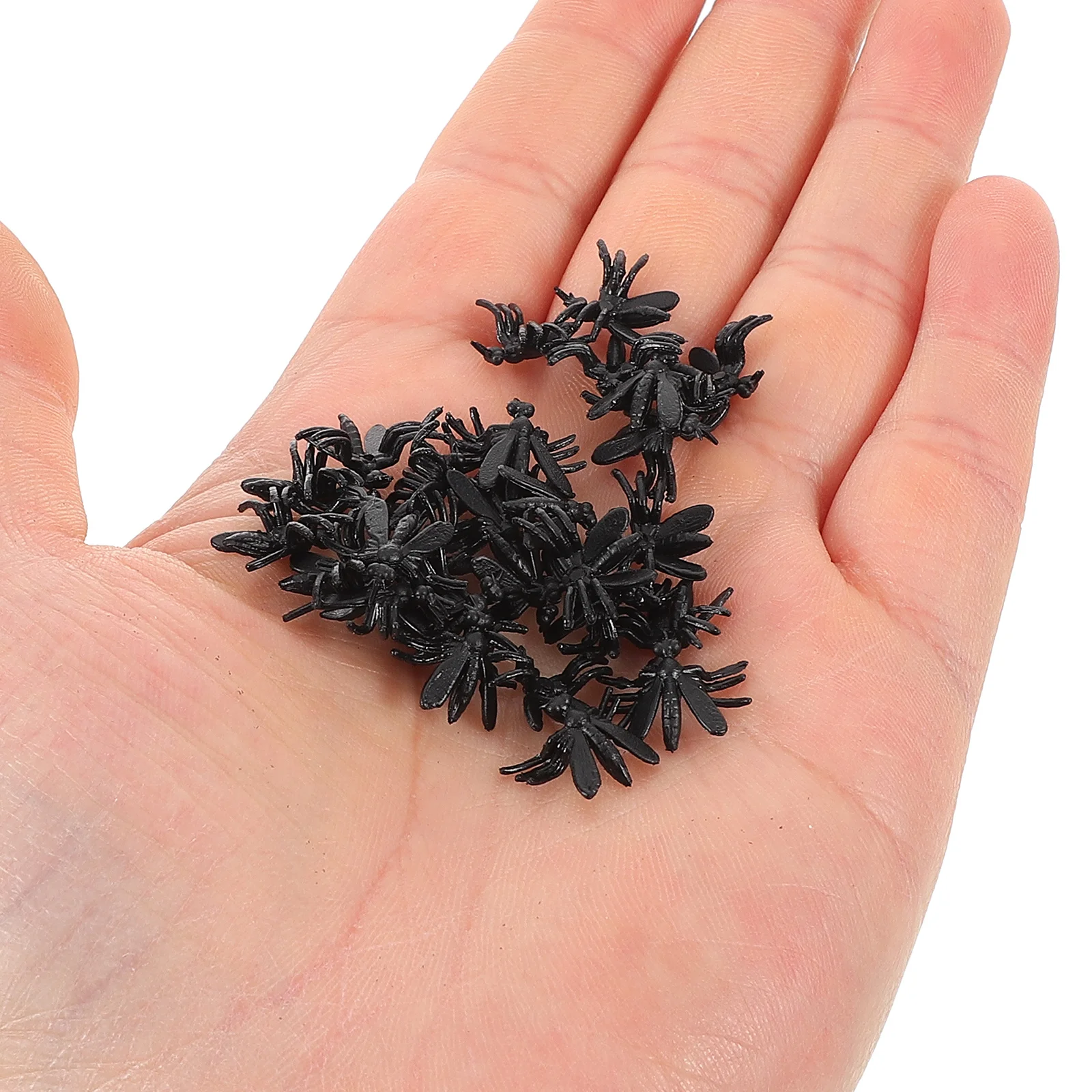 200Pcs Mini Mosquito Statues Desktop Plastic Sculpture for Halloween Party Pranks Kids Imagination Play Spooky Insect