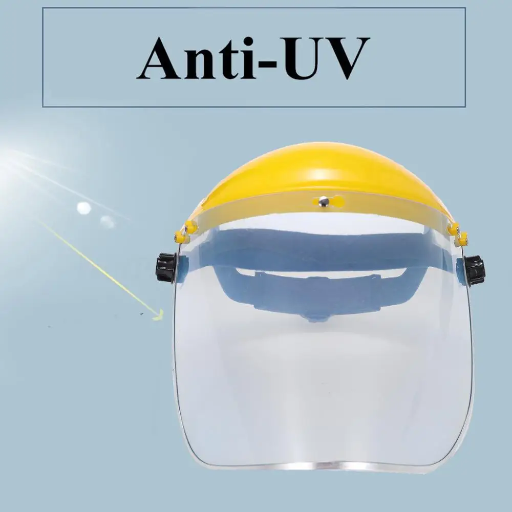 Imagem -05 - Transparente Anti-saliva Respingo Máscara Segurança Rosto Escudos Tela de Pvc Viseiras de Reposição Capacete de Cabeça Proteção Respiratória Dustproof