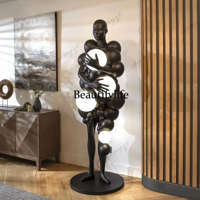 03 Full Body  Humanoid Sculpture Floor Lamp Sales Office Large Figure Ornament Modern Abstract Art