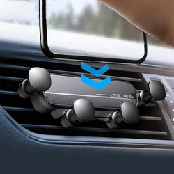 Gravity Car Phone Holder Auto Air Vent Clip Mount Mobile Cell Phone Stand In Car GPS Support For iPhone Xiaomi Samsung Cellphone
