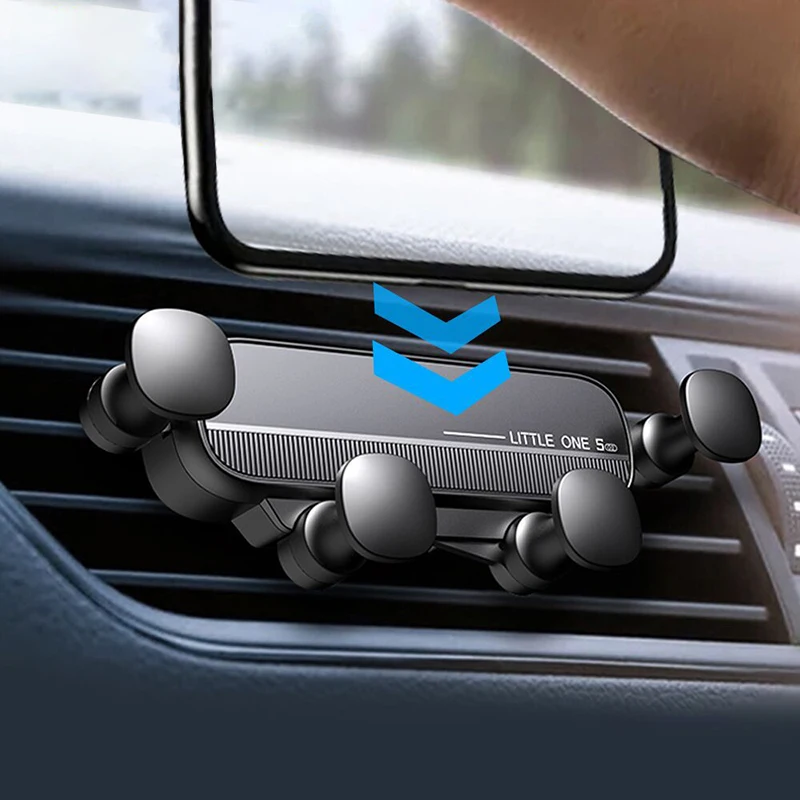 Gravity Car Phone Holder Auto Air Vent Clip Mount Mobile Cell Phone Stand In Car GPS Support For iPhone Xiaomi Samsung Cellphone 