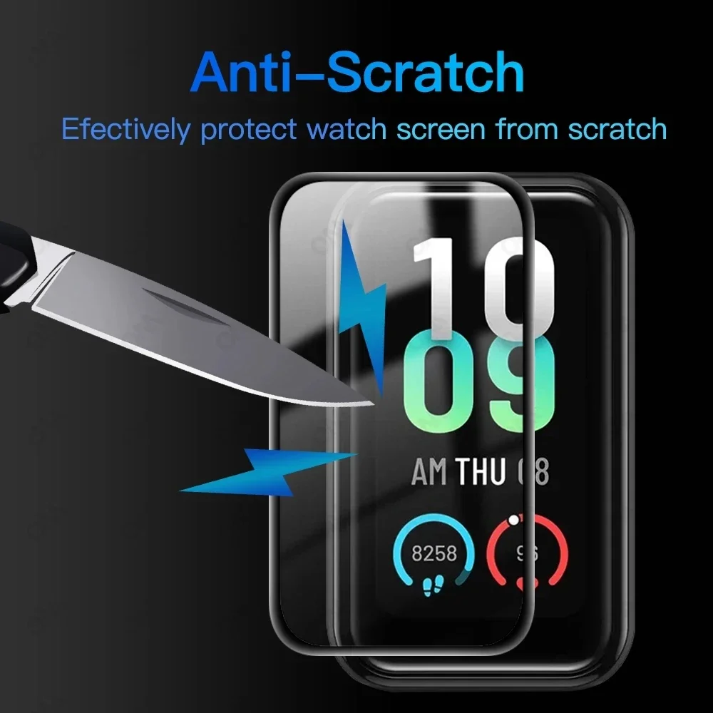 3/1Pcs Screen Protector for Amazfit Band 7 Smart Watch Full Coverage Soft Protective Film Cover (Not Glass)