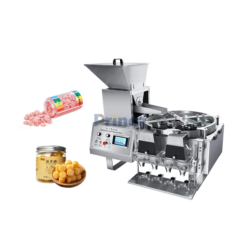 Contador automático de dulces de goma de Gel suave, tableta pequeña, gránulos manuales, nueces, semillas, granos de Chocolate, máquina para contar y limar