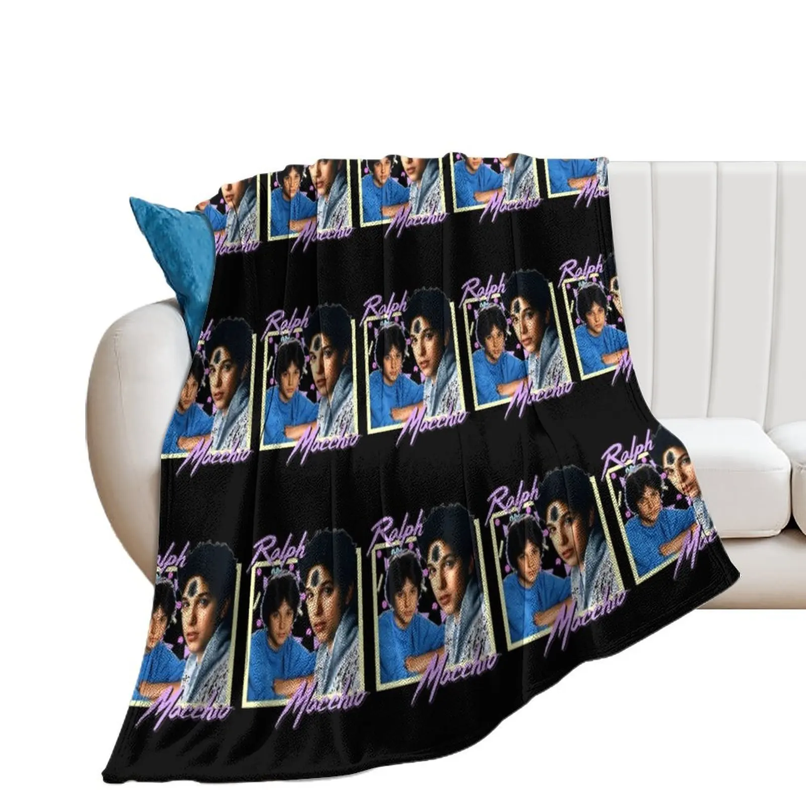 80s Ralph Macchio Throw Blanket Single for winter halloween Blankets