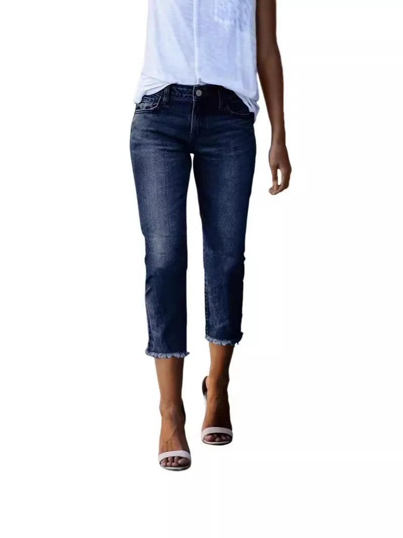 

Джинсы с высокой талией в винтажном стиле, облегающие, эластичные, рваные, скинни, расклешенные, повседневные, ретро, широкие джинсовые брюки