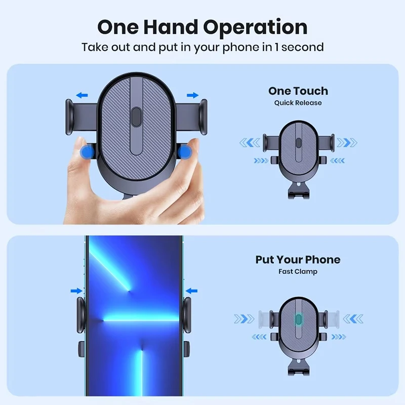 Gravity Car Phone Holder Car Air Vent Hook Clip Mount Smartphone GPS Car Stand Bracket Support in Car For iPhone Samsung Huawei