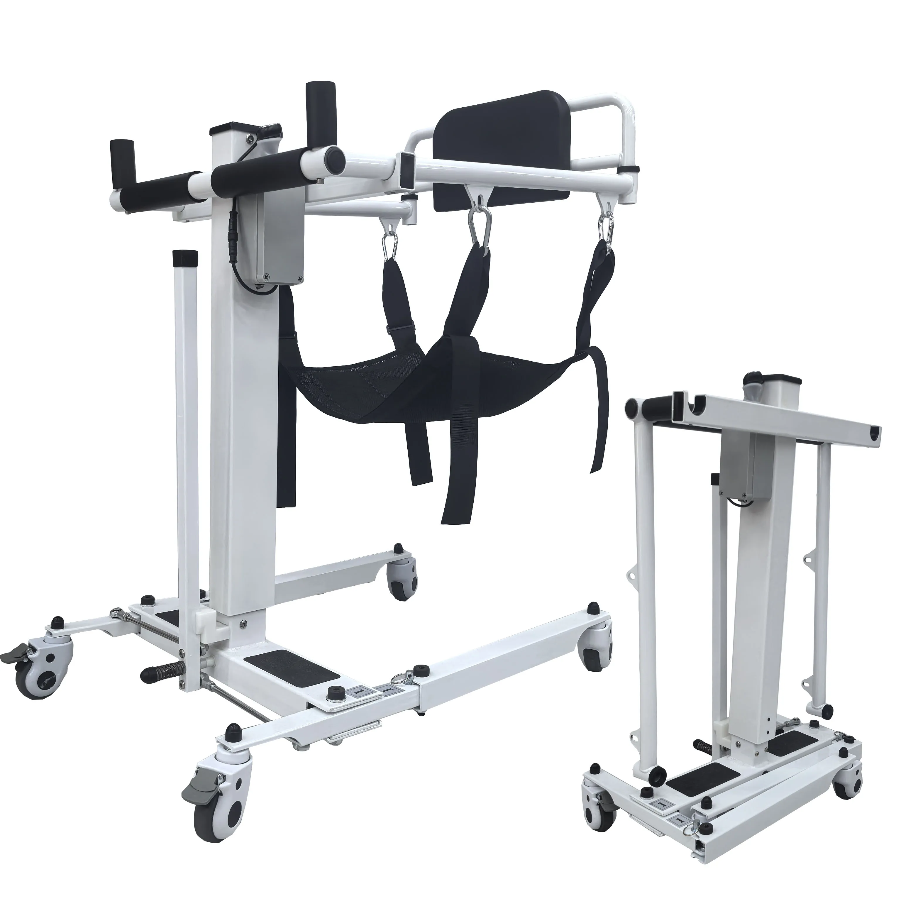 Electric Foldable Transfer Chair with Adjustable Height