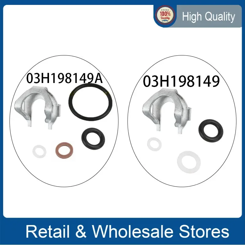 Fuel Injector Seal Kits 03H198149 03H198149A for 2007-2010 Aaudi Q7 2006-2016 Vvolkswagen CC Passat TTouareg