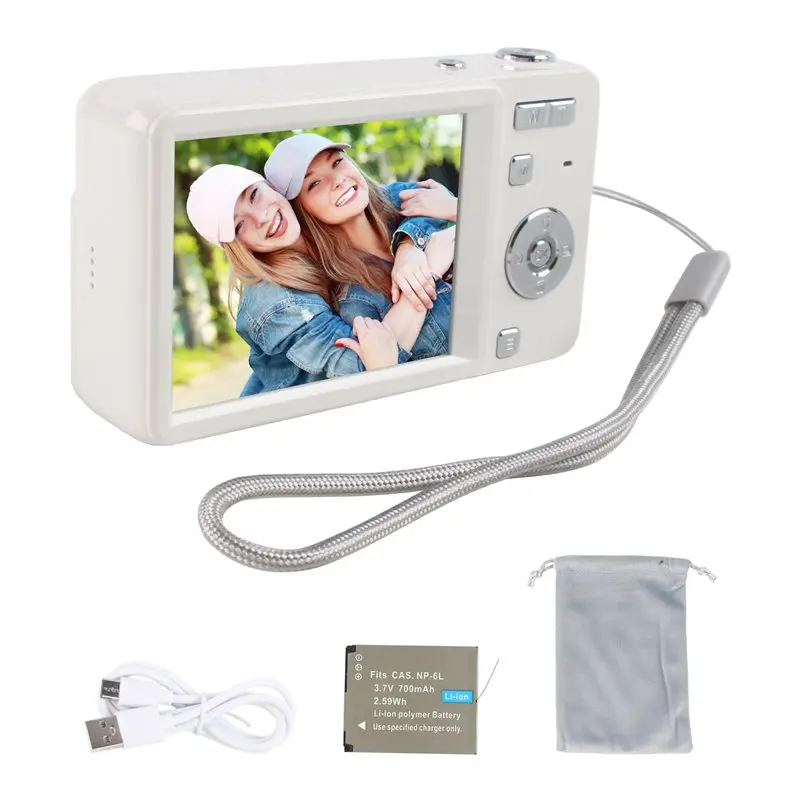 

AU61-Digital Camera 4K HD 1080P 46MP Autofocus Vlogging Camera 2.8 Inch IPS Screen 16X Zoom Video Photography Camera