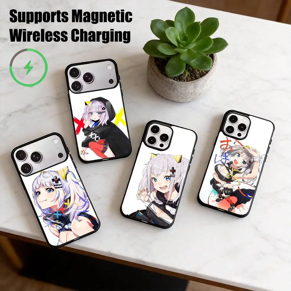 VTuber Kaguya Luna-A  Phone Case For iPhone17,16,15,14,13,12,11 Plus,Pro Supports Magnetic Wireless Charging Gift
