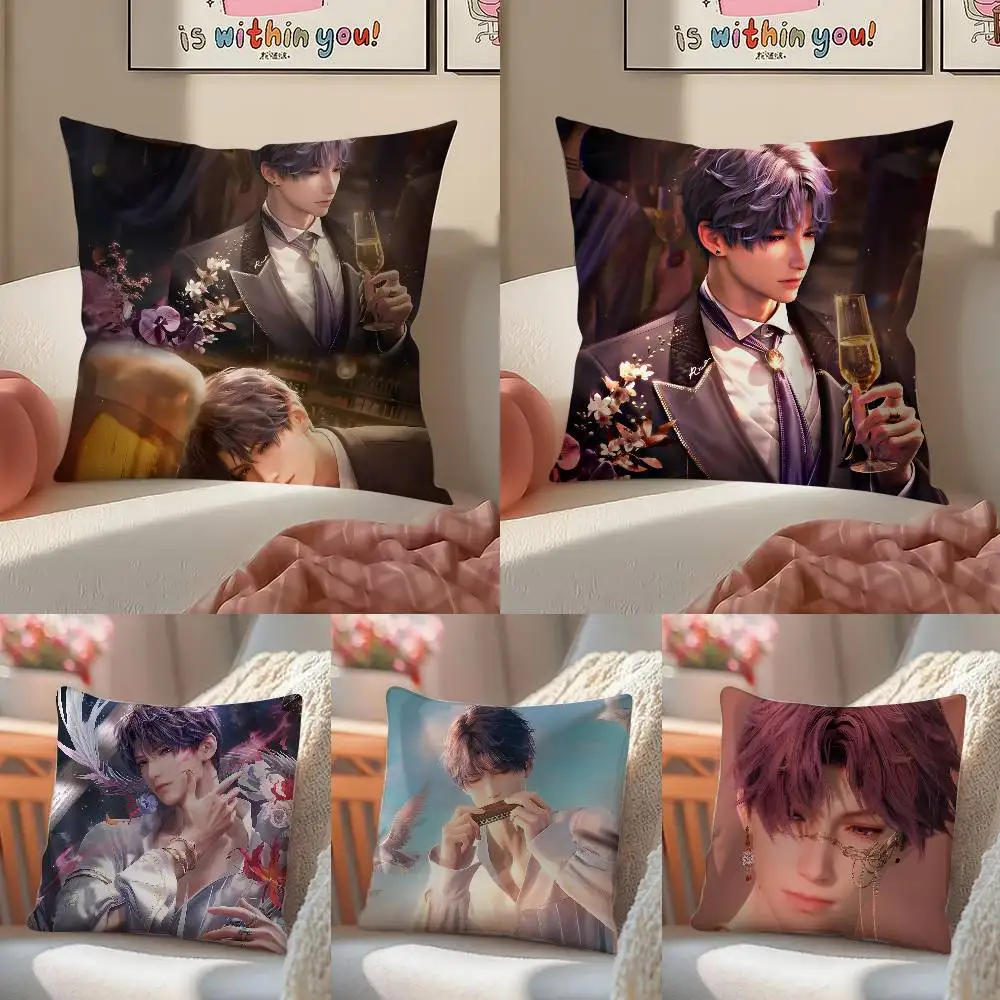 لعبة رافائيل الحب Deepspace-كول كيس وسادة مكافحة الغبار المخدة غير مرئية سستة حريري قصير أفخم غطاء وسادة أريكة