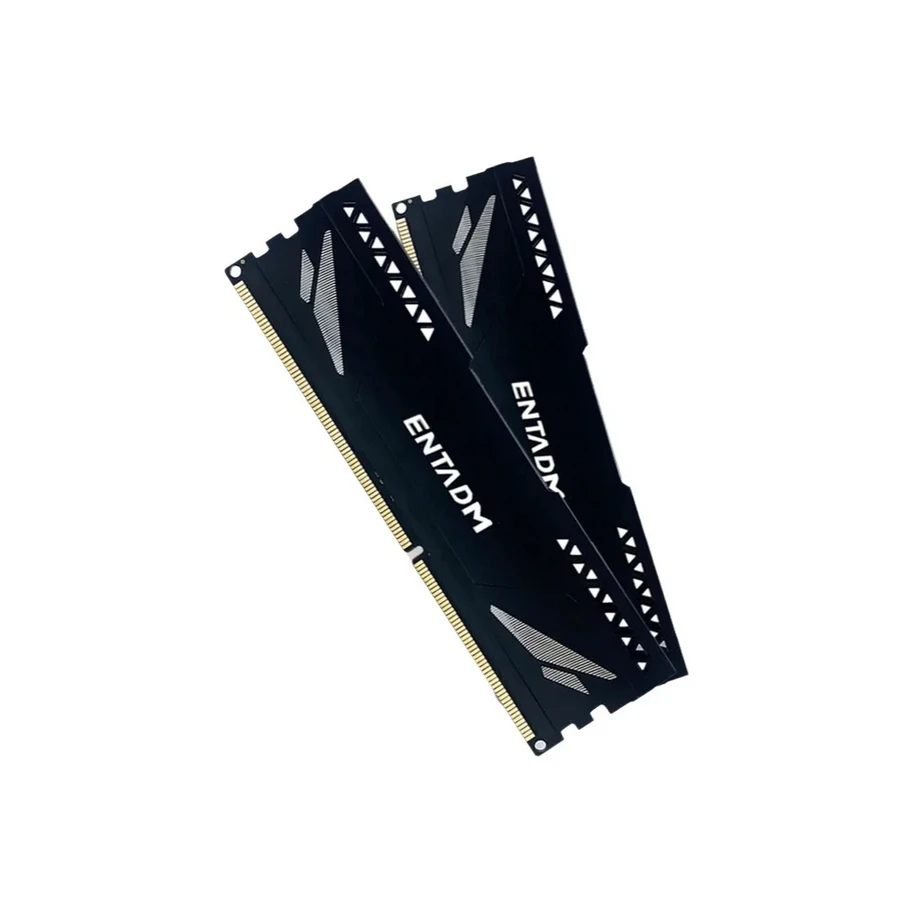 

ENTADM DDR3 2×8 ГБ Настольная панель памяти с железным корпусом 1600 МГц U-DIMM черный