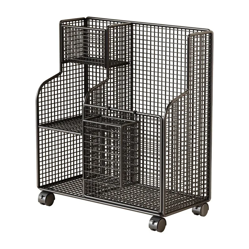 For Fitness Equipment Storage Rack Household Large-capacity with Wheels Movable Sports Tools Foam Shaft Yoga Mat Storage Basket