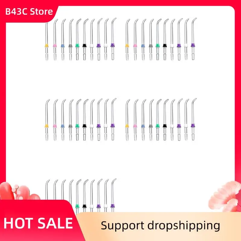 

B43C 50Pcs Replacement Classic Jet Tips Compatible For Waterpik Water Flossers And Other Brand Oral Irrigators