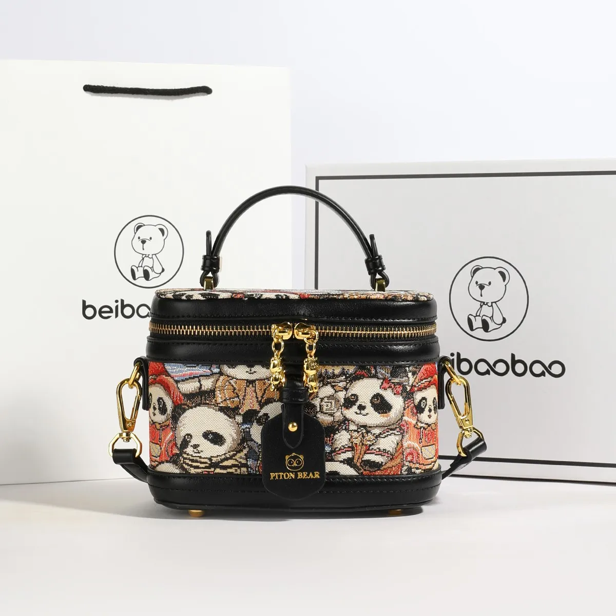 beibaobao New Single Shoulder Bag Crossbody Bag Women's Versatile Handbag Cartoon Little Bear Trendy Women's Bag bolsos de mujer