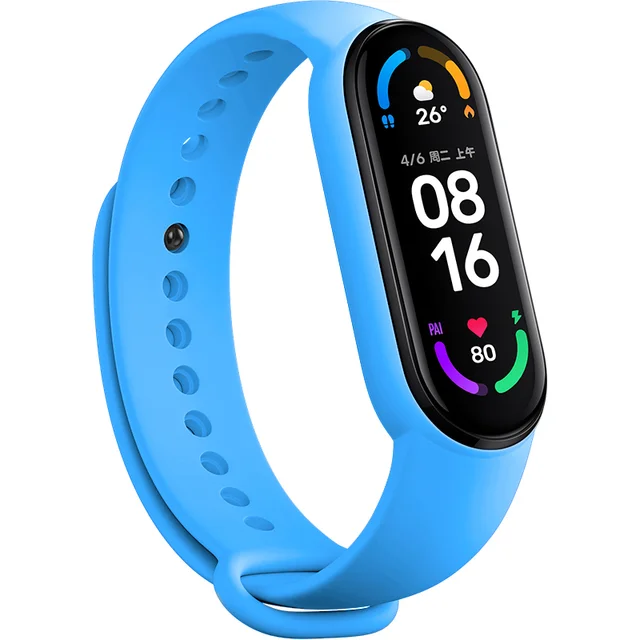 43 اللون سيليكون حزام ل Xiaomi Mi الفرقة 7 6 5 4 3 سوار الرياضة معصمه Miband 7 6 حزام حزام ل Mi الفرقة 6 5 4 3 Correa