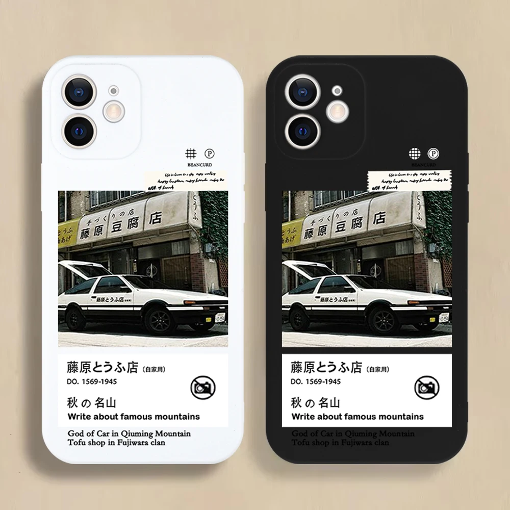 

Japan Classic Comic Initial D JDM AE86 Phone Case For iPhone 16 15 14 13 12 11 Pro Max Mini X XS XR SE 7 8 Plus Shockproof Cover