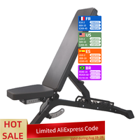 Commercial Multi-Functional Fitness Chair Adjustable Dumbbell Stool Sit-Up Rack Home Use Supine Board Flying Bird Bench Press