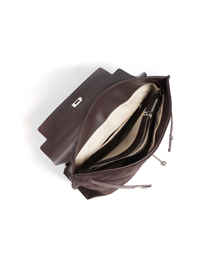 Autumn Winter Luxury Women's Leather Backpack With High-End Korean Style Two Large Capacity Cotton Handbag Logo Pattern Tote Bag