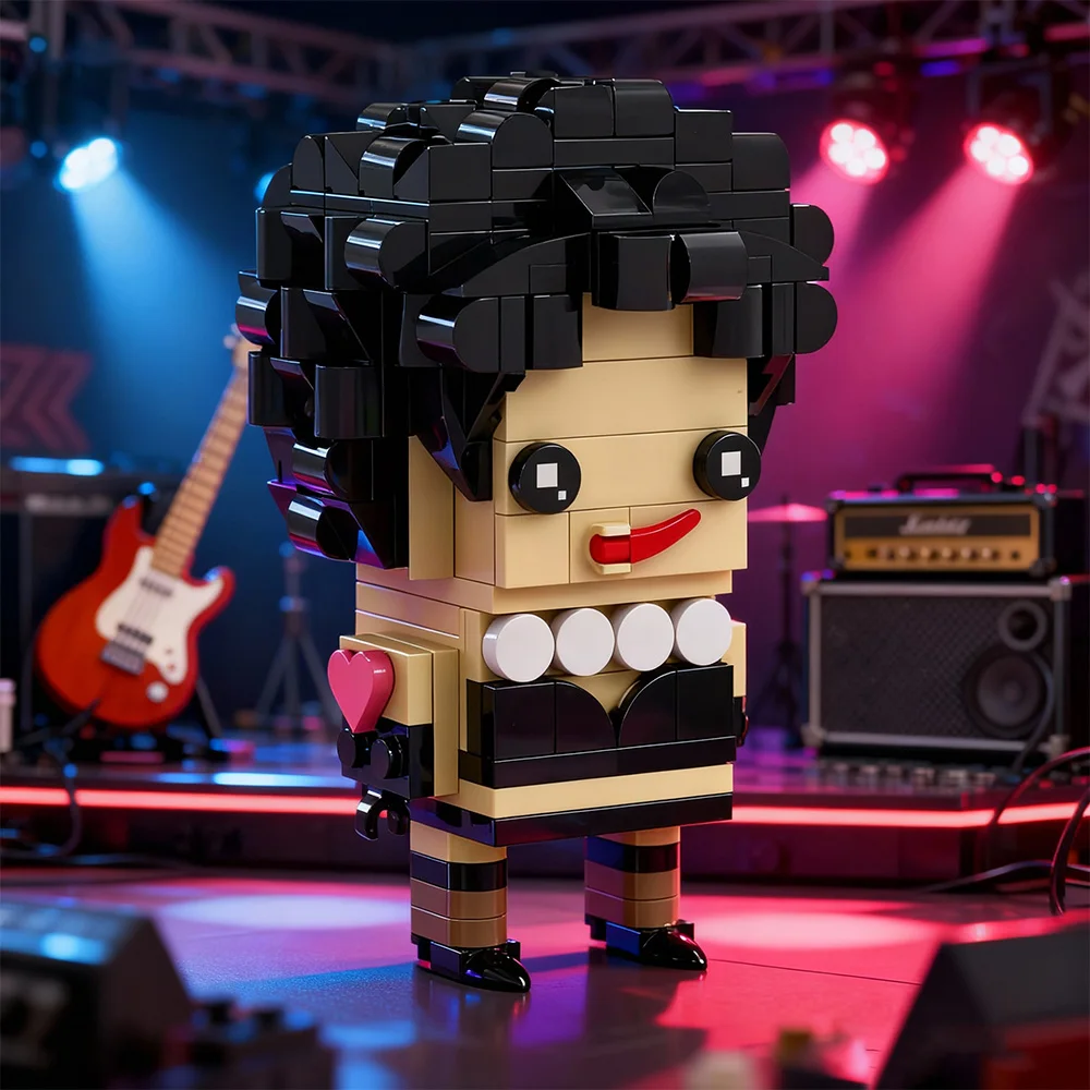 

Frank-N-Furter from The Rocky Horror Picture Show Building Block 1975s Comedy Movie DIY Scientist Figure Brick Toy Adult Gift