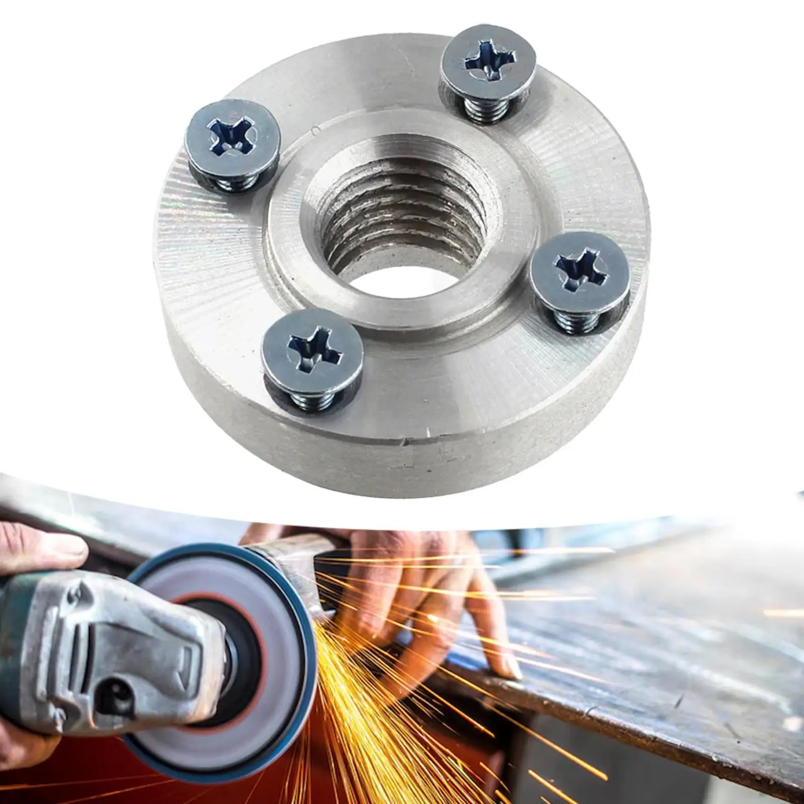 

Adapter Flange for Power Tool Accessories,Lightweight, Aluminum Sturdy,Flange Nut Replacement 5/8-11 Thread